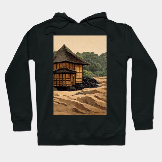 Beach Hut Hoodie by RLP.Art